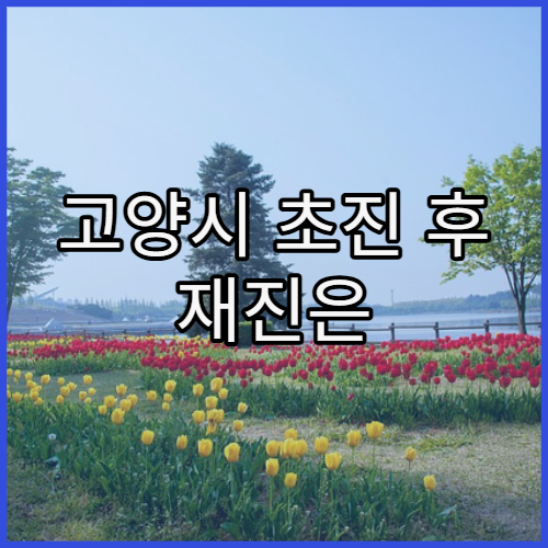 고양시 초진 후 재진은 어떻게 진행되는지