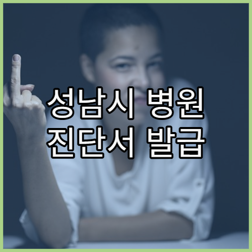 성남시 병원 진단서 발급 절차와 소요 시간