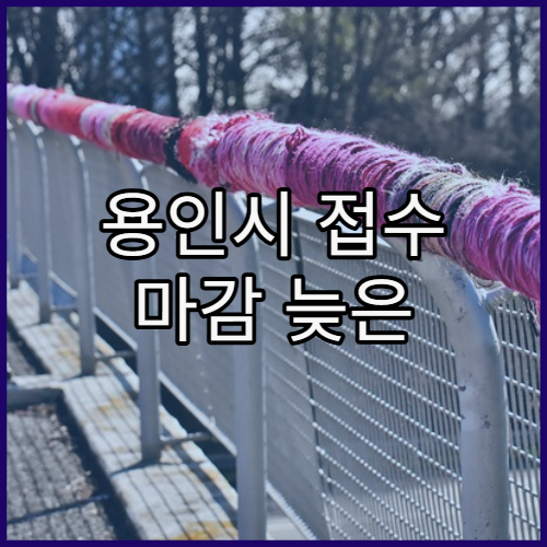 용인시 접수 마감 늦은 병원 찾는 기준