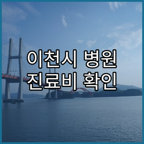 이천시 병원 진료비 확인 방법 정리
