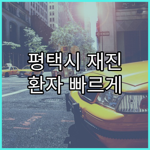 평택시 재진 환자 빠르게 진료받는 방법